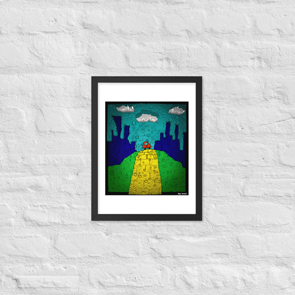 Drive the City Hills Framed poster