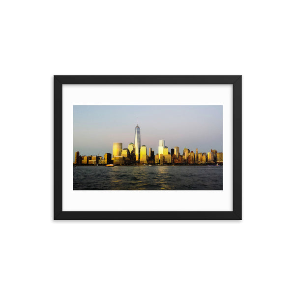 New York City Skyline Hudson View Framed Print