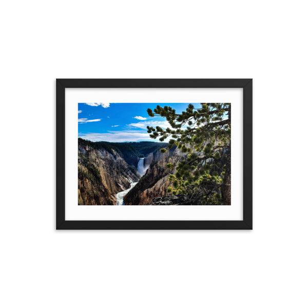 Yellowstone Waterfall Framed Poster